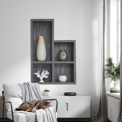 3D nástenná nálepka 70x100 Dekoratívne police