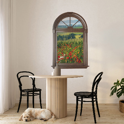 Nálepka imitácia okna 68x100 Malebná krajina