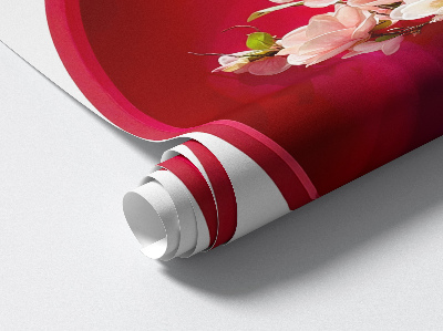 3D nástenná nálepka 67x100 Kvety vo váze