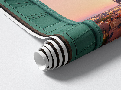 Nálepka imitácia okna 59x100 Mestské okno