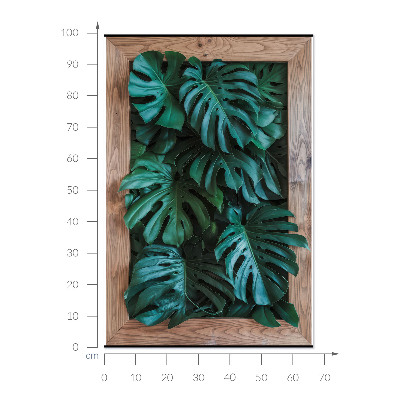 3D nástenná nálepka 67x100 Zelené zloženie