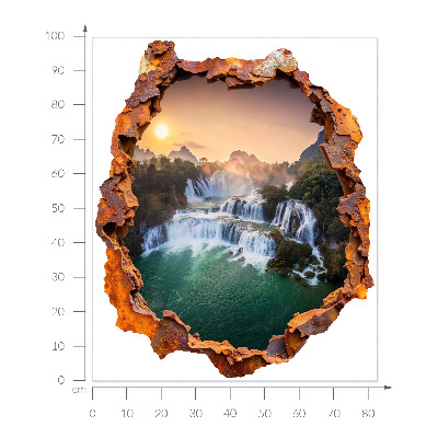 Fototapeta diera v stene 83x100 Prírodná panoráma