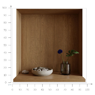 3D nástenná nálepka 98x100 Prírodné dekorácie