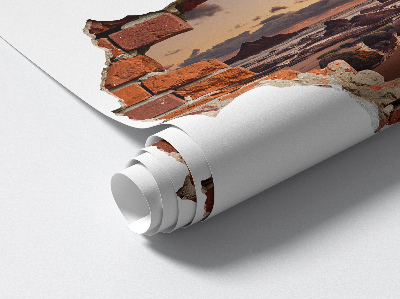 Fototapeta diera v stene 100x67 Pobrežie snov