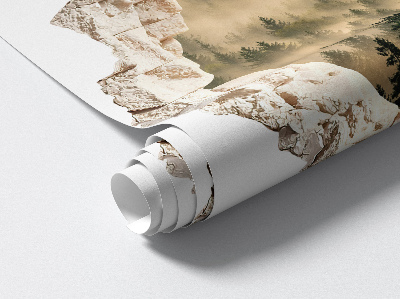 Fototapeta diera v stene 100x97 Mystický les