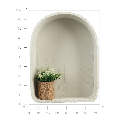 3D nástenná nálepka 75x100 Jutová kytica