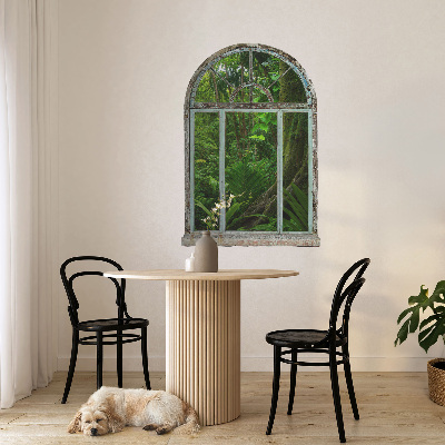 Nálepka imitácia okna 89x130 Tropické okno.