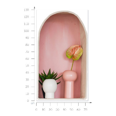 3D nástenná nálepka 75x130 Jemná vegetácia