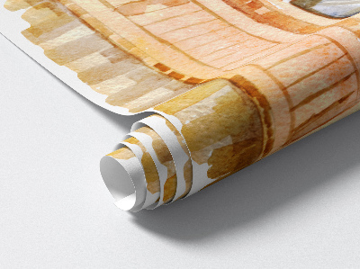 Nálepka imitácia okna 121x130 Idylické okno