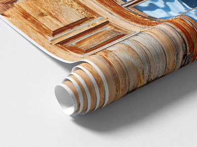 Nálepka imitácia okna 125x130 Rustikálne okno