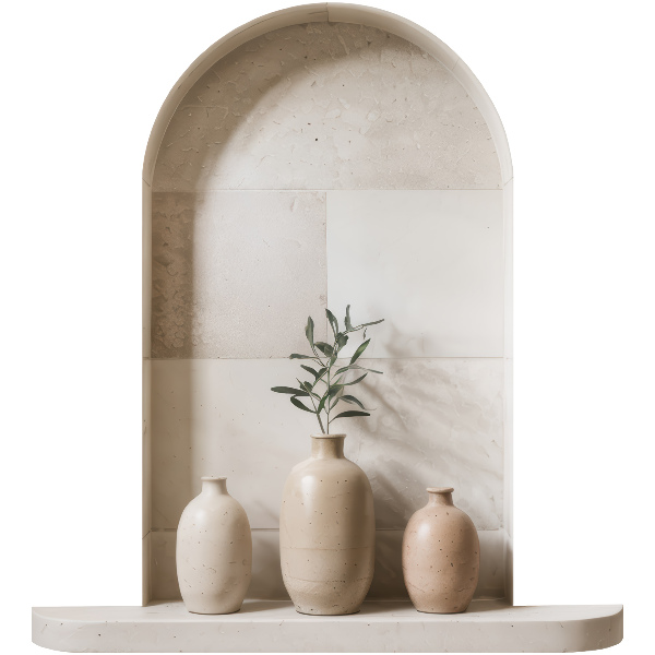 3D nástenná nálepka 118x130 Keramické vázy