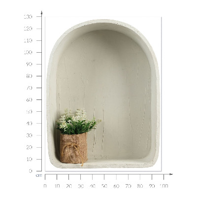 3D nástenná nálepka 98x130 Jutová kytica