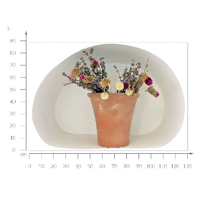 3D nástenná nálepka 130x88 Sušené kvety