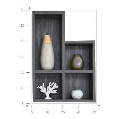 Nálepka na stenu 3D 42x60 Dekoratívne police