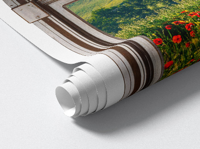 Fototapeta falošné okno 41x60 Malebná krajina