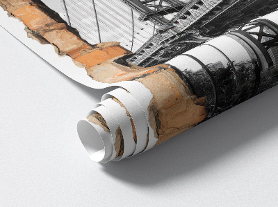 3D nálepka diera v stene 40x60 Mestská krajina