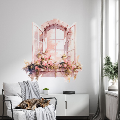 Fototapeta falošné okno 57x60 Rustikálne okno