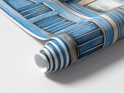 Fototapeta falošné okno 52x60 Drevené okenice