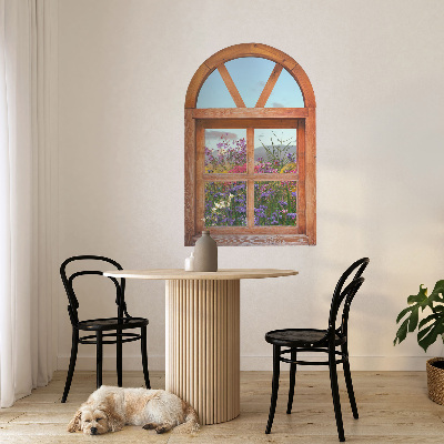 Fototapeta falošné okno 39x60 Kvetinové okno