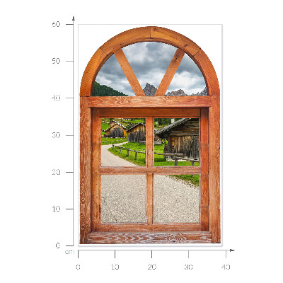 Fototapeta falošné okno 39x60 Výhľady z okna