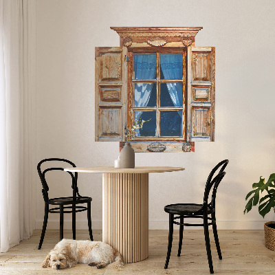 Fototapeta falošné okno 58x60 Rustikálne okno