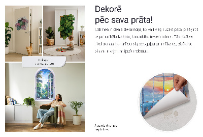 Fototapeta falošné okno 42x60 Rastliny do okna.