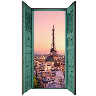 Fototapeta falošné okno 36x60 Mestské okno