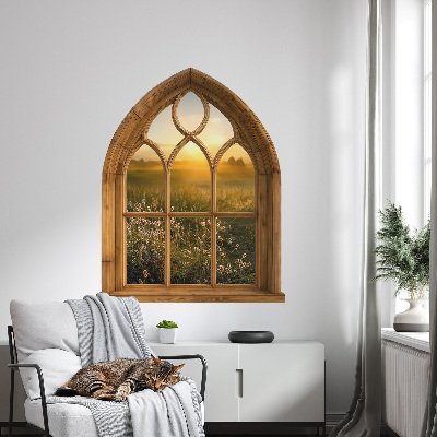 Fototapeta falošné okno 48x60 Okno Krajina