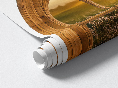 Fototapeta falošné okno 48x60 Okno Krajina