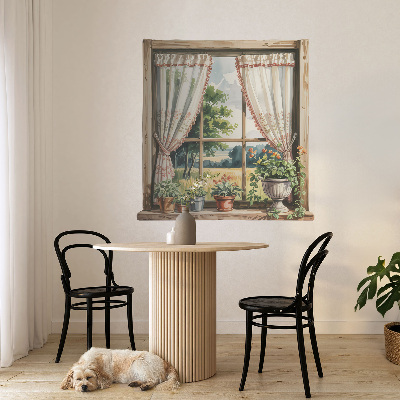 Fototapeta falošné okno 58x60 Idylické okno