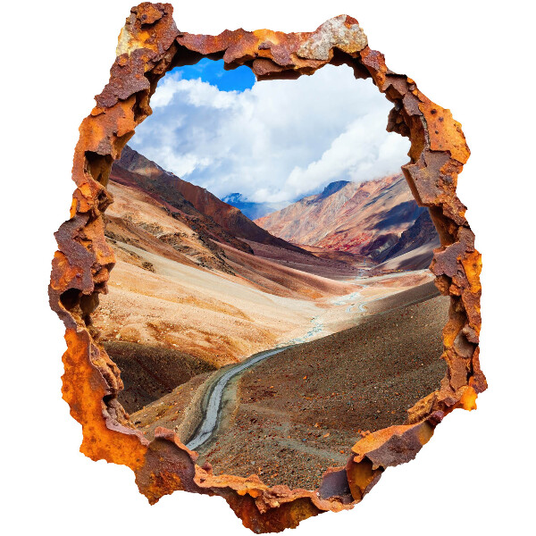 3D nálepka diera v stene 50x60 Horská krajina