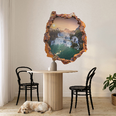 3D nálepka diera v stene 50x60 Prírodná panoráma