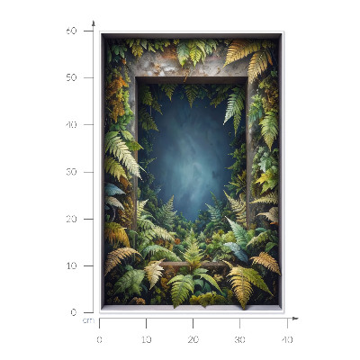 Fototapeta falošné okno 39x60 Prirodzená harmónia