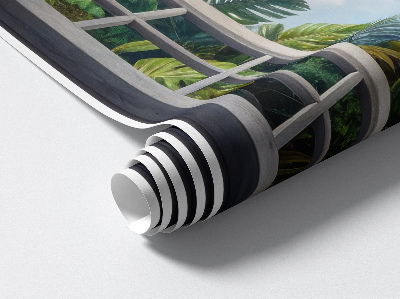 Fototapeta falošné okno 43x60 Exotický výhľad