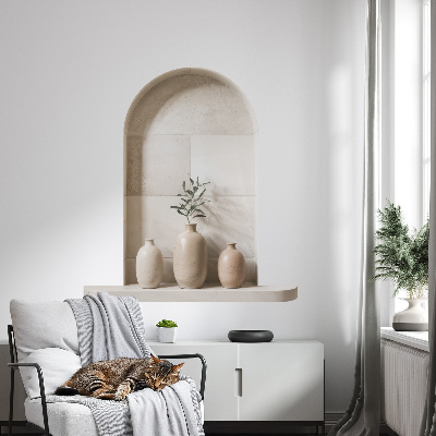 Nálepka na stenu 3D 54x60 Keramické vázy