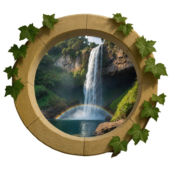 Fototapeta falošné okno 60x52 Prírodná oáza