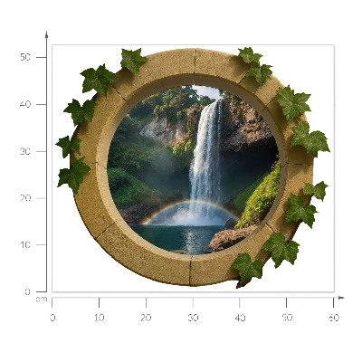 Fototapeta falošné okno 60x52 Prírodná oáza
