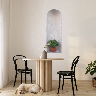 Nálepka na stenu 3D 22x60 Výklenok v stene