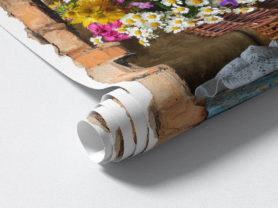 3D nálepka diera v stene 53x80 Rustikálne čaro