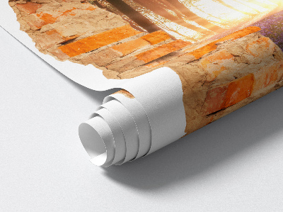 3D nálepka diera v stene 68x80 Prielom v lese