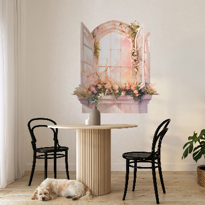 Fototapeta falošné okno 75x80 Romantické okno