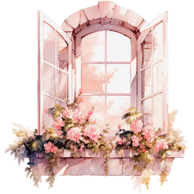 Fototapeta falošné okno 76x80 Rustikálne okno