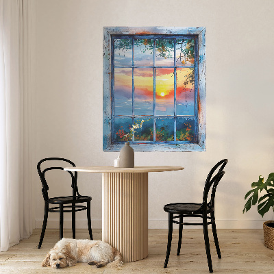 Fototapeta falošné okno 66x80 Okno na západ