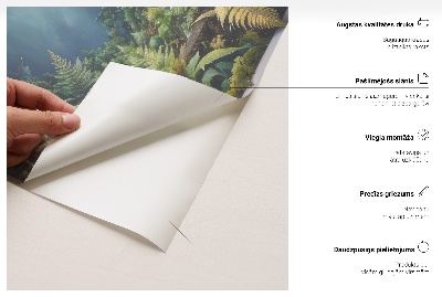 Nálepka na stenu 3D 46x80 Jemná vegetácia