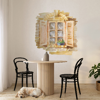 Fototapeta falošné okno 74x80 Idylické okno