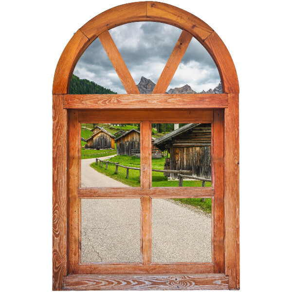 Fototapeta falošné okno 52x80 Výhľady z okna