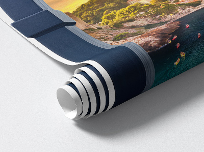 Fototapeta falošné okno 57x80 Stredomorský výhľad