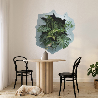 3D nálepka diera v stene 72x80 Výbuch závodu