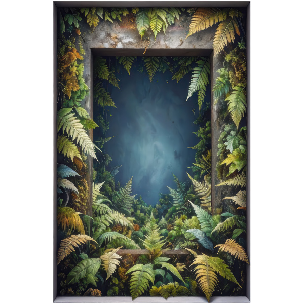 Fototapeta falošné okno 52x80 Prirodzená harmónia