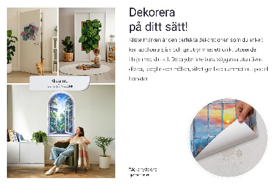 3D nálepka diera v stene 80x54 Pobrežie snov